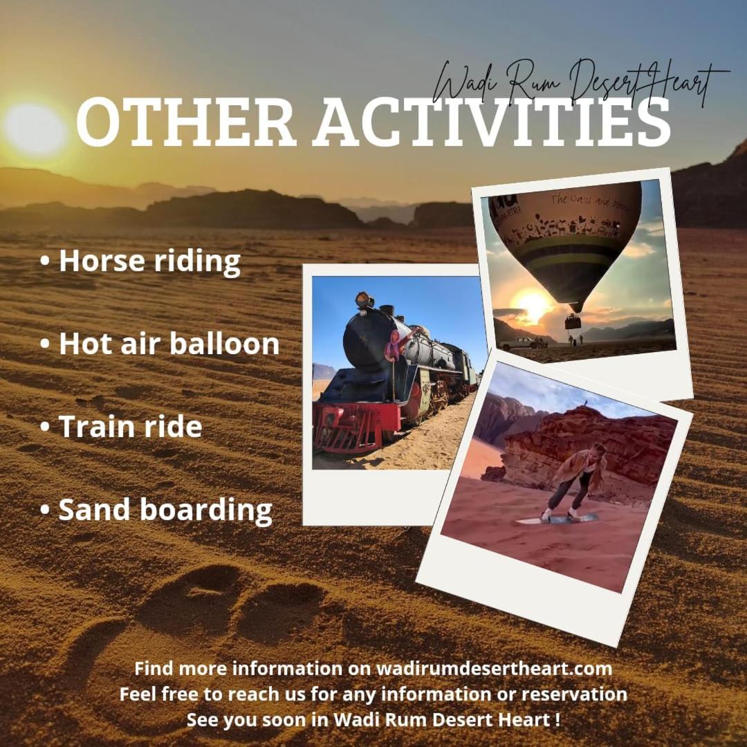 Wadi Rum Desert Heart Camp Εξωτερικό φωτογραφία